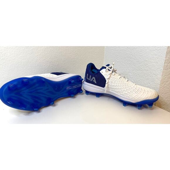 Under Armour Baseball Cleats / Softball Cleats Glyde 2 MT TPU Size M 9.5 BLUE - Picture 5 of 6